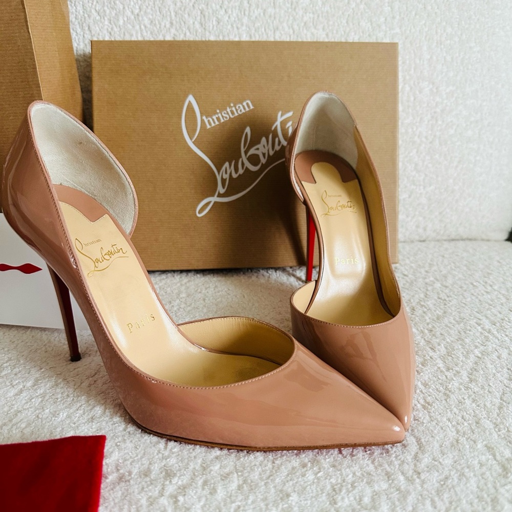 Louboutin Iriza size 41. Worn only once. Heels are too high for me. - Picture 2 of 5
